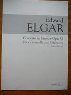 Bladmuziek cello Edward Elgar concerto E minor Opus 85, Musique & Instruments, Partitions, Comme neuf, Violoncelle, Artiste ou Compositeur