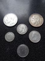 Belgische set van 6 zilveren munten, Zilver, Ophalen of Verzenden, Zilver