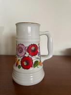 Vintage 1980s "Kalosca" handgeschilderde bierkroes. Hongarij, Antiek en Kunst, Ophalen of Verzenden