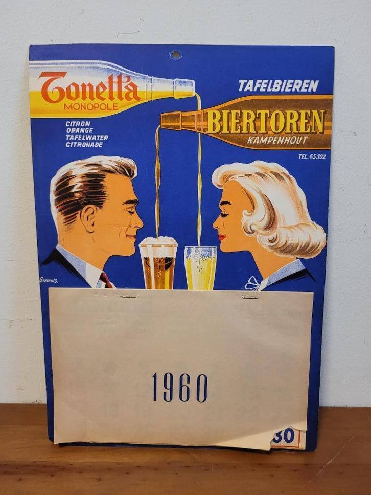 COMPLETE reclamekalender 1960 Tonetta, Verzamelen, Merken en Reclamevoorwerpen, Zo goed als nieuw, Ophalen of Verzenden