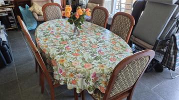 eettafel met 6 stoelen Kersenhout beschikbaar voor biedingen