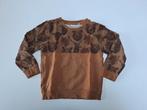 Mt 98 Bruine sweater met beren, herten en wolven, Kinderen en Baby's, Kinderkleding | Maat 98, Gebruikt, Jongen of Meisje, Trui of Vest