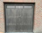 Garagepoort Merantihout, Doe-het-zelf en Bouw, Overige typen, Gebruikt, Hout, Inclusief glas