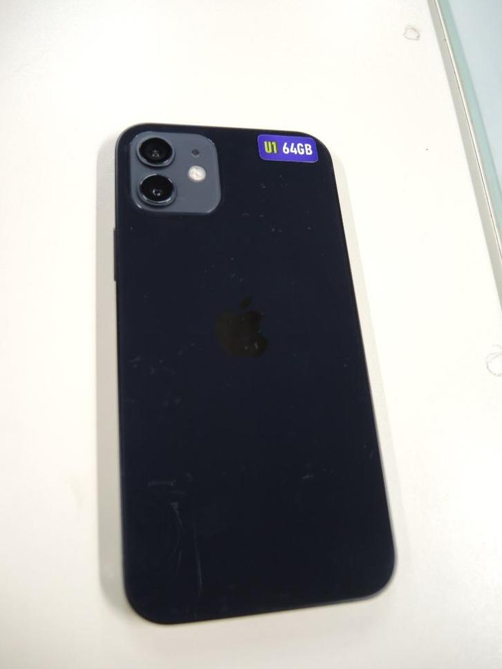 iPhone 12, 64 GB, Telecommunicatie, Mobiele telefoons | Hoesjes en Screenprotectors | Apple iPhone, Zo goed als nieuw, iPhone 12