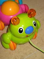 Rups met trektouwtje en flikkerende oortjes, Kinderen en Baby's, Ophalen of Verzenden, Zo goed als nieuw, Met geluid