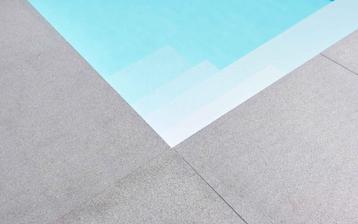 Zwembadranden graniet Pepperino Dark XL-formaat 100x100 cm
