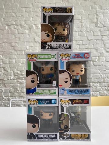 5 Funko Pops beschikbaar voor biedingen
