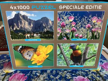 4 x 1000 stuks puzzel - formaat 48 cm x 67 cm beschikbaar voor biedingen