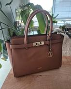 Nieuw! Leren handtas L.Credi, Enlèvement ou Envoi, Neuf, Brun, Sac à main