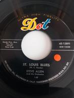 STEVE ALLEN .ST LOUIS BLUES. VG POPCORN 45T, Utilisé, Enlèvement ou Envoi