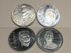 België lot 4 x 250 Frank zilver, Postzegels en Munten, Ophalen of Verzenden, Zilver
