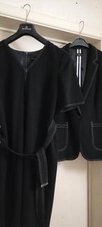 Mooie set van jurk en jas  Mt 44-46, Kostuum of Pak, Zwart, SIXTH SENSE, Nieuw