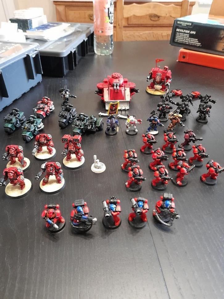 Space Marine Warhammer 40000, Hobby en Vrije tijd, Wargaming, Gebruikt, Warhammer 40000, Figuurtje(s), Geverfd, Ophalen