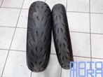 Michelin Power 5 120/70ZR17 180/55ZR17 bandenset voorband ac, Motoren, Gebruikt