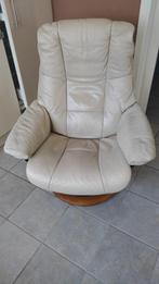 relaxzetel stressles, Huis en Inrichting, Ophalen, Gebruikt, Leer, Minder dan 150 cm
