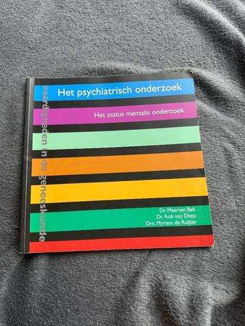 Boek vaardigheden in de geneeskunde: psychiatrisch onderzoek beschikbaar voor biedingen
