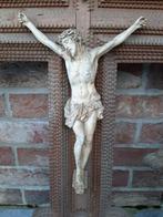 Trampart tramp art crusifix groot kruis met Christus, Ophalen, Gebruikt, Christendom | Katholiek