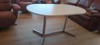 Tafel ovaal wit met inox, Ophalen, Ovaal