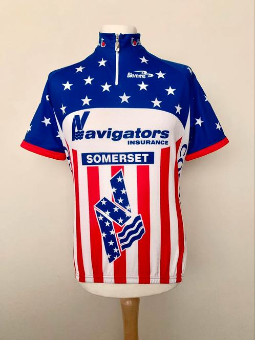 Navigators Insurance 2000s Biemme USA America cycling shirt, Sport en Fitness, Wielrennen, Gebruikt