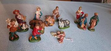 Kerstfiguurtjes (12 stuks) beschikbaar voor biedingen