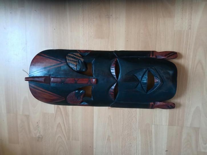 Afrikaans groot houten masker, Antiek en Kunst, Kunst | Beelden en Houtsnijwerken, Ophalen of Verzenden
