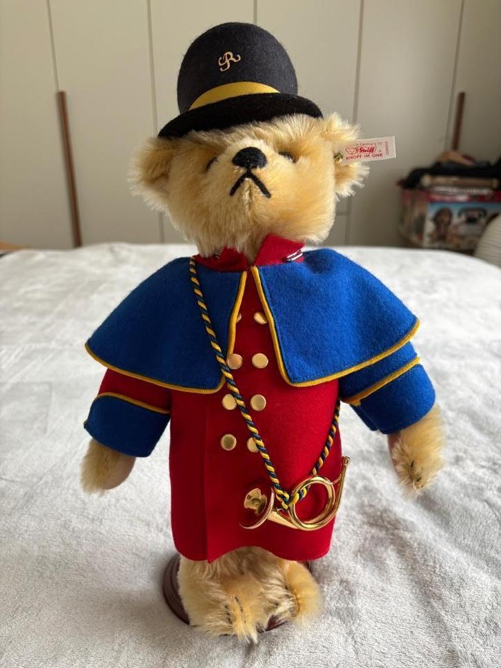 Steiff Heinrich der Postillion, Verzamelen, Beren en Cherished Teddies, Zo goed als nieuw, Stoffen beer, Steiff, Ophalen of Verzenden