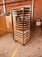 Regaalwagens/RVS Regaalwagen/Broodkar voor bakkerij, Tuin en Terras, Pizzaovens, Ophalen of Verzenden, Zo goed als nieuw