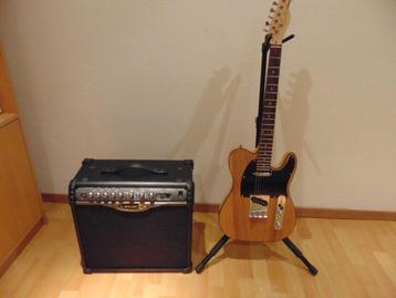 Telecaster Gitaar + Line 6 Spider 30-Watt 1x12 Inch Speaker beschikbaar voor biedingen