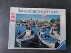 puzzel 1000 stukken ravensburger bootjes, Hobby en Vrije tijd, Ophalen, 500 t/m 1500 stukjes, Zo goed als nieuw, Legpuzzel