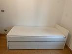 1 persoonsbed met logeerbed, Huis en Inrichting, Ophalen, Gebruikt, 90 cm, Eenpersoons