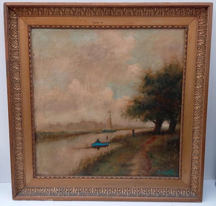 WALLAERT zeer oud schilderij, Antiek en Kunst, Kunst | Schilderijen | Klassiek, Ophalen of Verzenden