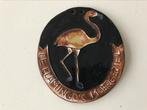 Keramiek embleem geglazuurd De flamingo’s Moergestel, Antiek en Kunst, Ophalen of Verzenden