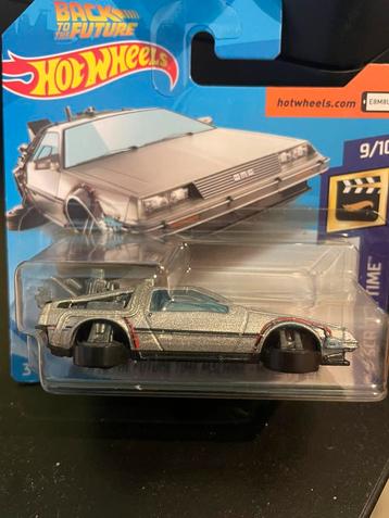 Hot wheels Delorean back to the future time machine, Enlèvement, Comme neuf