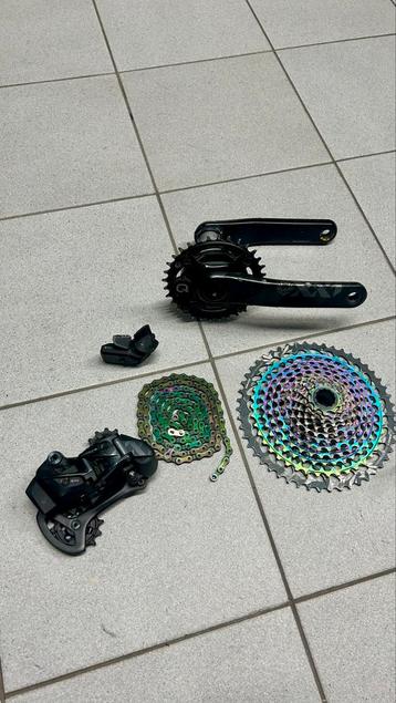 SRAM XX1 Eagle AXS groepset (met Quarq powermeter crankstel) beschikbaar voor biedingen