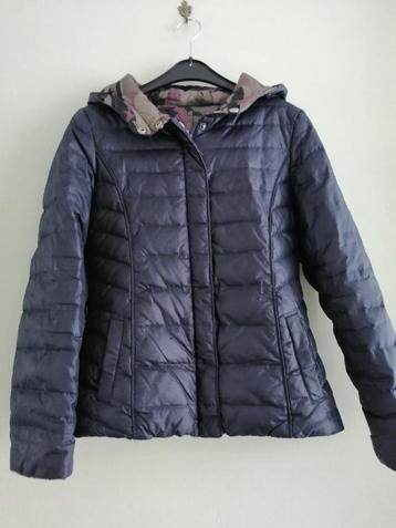 mooie donkerblauwe winterjas  Terre Bleue  maat 10 jaar, Enlèvement ou Envoi, Utilisé, Terre bleue, Fille