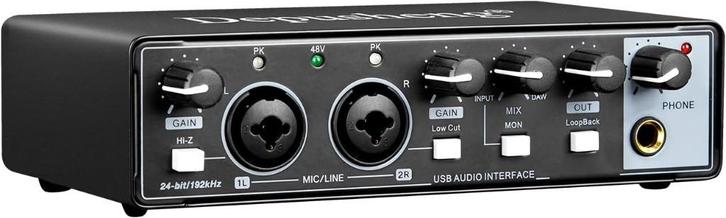USB audio-interface computer opname geluidskaart audio mixer, Muziek en Instrumenten, Microfoons, Zo goed als nieuw, Ophalen of Verzenden