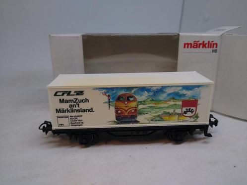 Märklin Containerwagen 'MamZuch an't Märklinsland' van de CF, Hobby en Vrije tijd, Modeltreinen | H0, Nieuw, Wagon, Wisselstroom