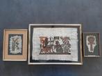 Egyptische papyrus in kaders - Ankh op papyrus geschilderd, Antiek en Kunst, Kunst | Niet-Westerse kunst, Ophalen