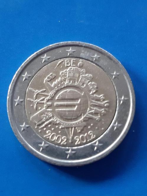 2012 België 2 euro 10 jaar invoering euro munten, Postzegels en Munten, Munten | België, Losse munt, Metaal, Verzenden