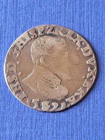 1571 Antwerpen 1/10 Philipsdaalder in zilver Philips II beschikbaar voor biedingen
