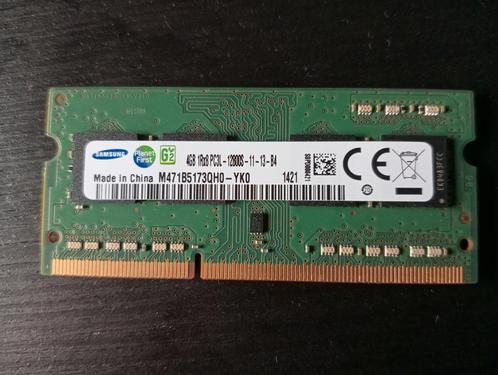 RAM Geheugen 4GB DDR3 SODIMM 1600 MHz M471B5173QH0-YK0, Computers en Software, RAM geheugen, Gebruikt, Laptop, 4 GB, DDR3, Ophalen of Verzenden