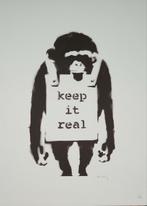 🐵🐒 Banksy - Keep it real (lithographie), Antiquités & Art, Art | Peinture | Moderne, Enlèvement ou Envoi