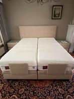 Comfortabel 2 persoonsbed , elektrisch verstelbaar, Huis en Inrichting, Slaapkamer | Bedden, 160 cm, Beige, Landelijk, Stof