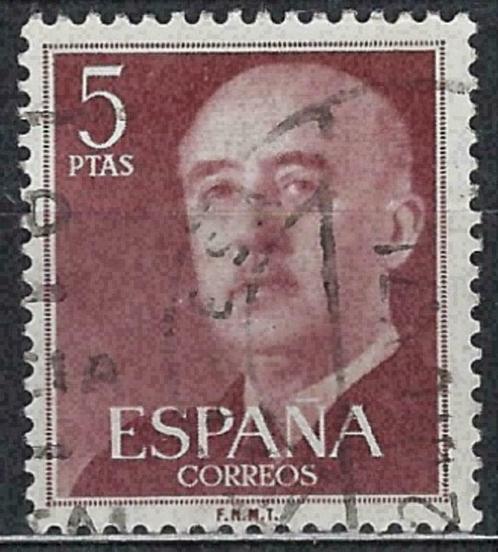 Spanje 1955-1958 - Yvert 867 - Generaal Francisco Franc (ST), Timbres & Monnaies, Timbres | Europe | Espagne, Affranchi, Envoi