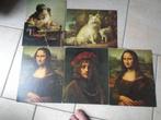 KARTONNEN STEUNPLAATJES „DELHAIZE” SCHILDERIJENCOLLECTIE, Antiek en Kunst, Ophalen of Verzenden
