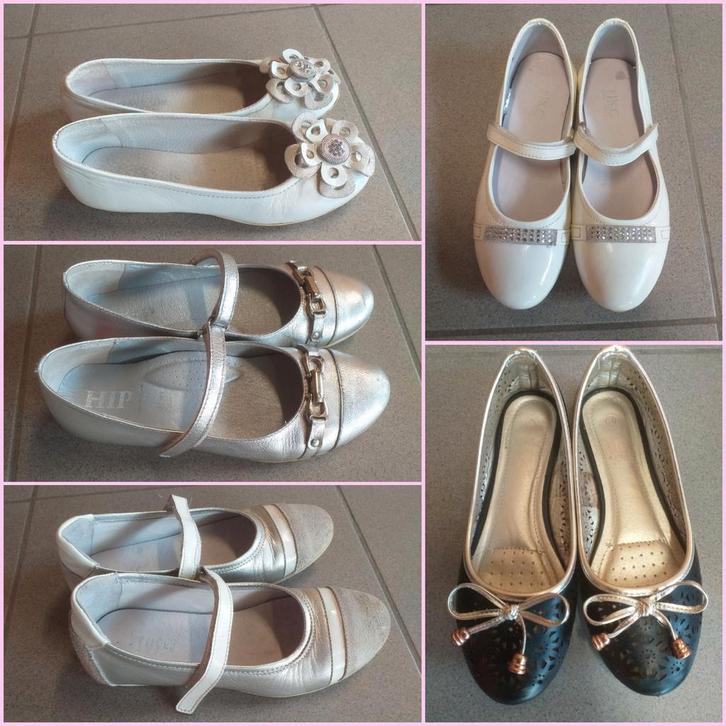 Meisjesschoenen zilver/wit/zwart/goud verschillende maten, Kinderen en Baby's, Kinderkleding | Schoenen en Sokken, Zo goed als nieuw