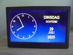 Digitale klok Dementieklok Analoge klok Smart  Groot model, Ophalen of Verzenden, Zo goed als nieuw, Digitaal, Wekker of Tafelklok