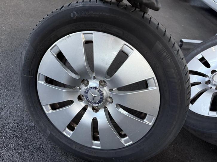 Mercedes Michelin Zomerbanden + velgen, Auto-onderdelen, Banden en Velgen, Band(en), Zomerbanden, 16 inch, 195 mm, Personenwagen