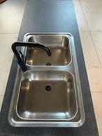 spoelbak met aanrecht, Huis en Inrichting, Keuken | Keukenelementen, Ophalen of Verzenden, Zo goed als nieuw