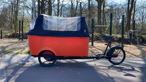 Bakfiets XXL, Fietsen en Brommers, Fietsen | Bakfietsen, Gebruikt, Fietsfabriek, 4 kinderen of meer, Huif, Ophalen of Verzenden